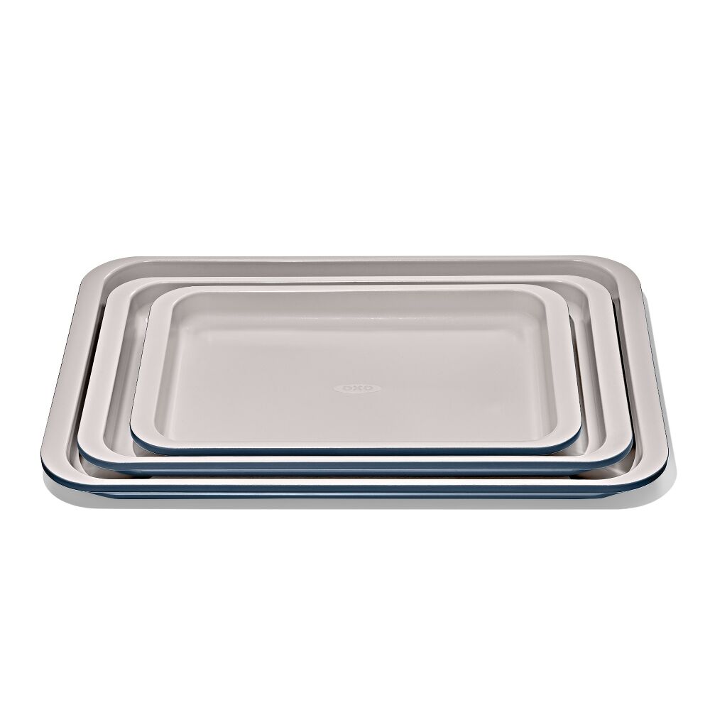 Non-Stick Pro Ceramic Coated Metal Bakeware 3 Pc Set C0