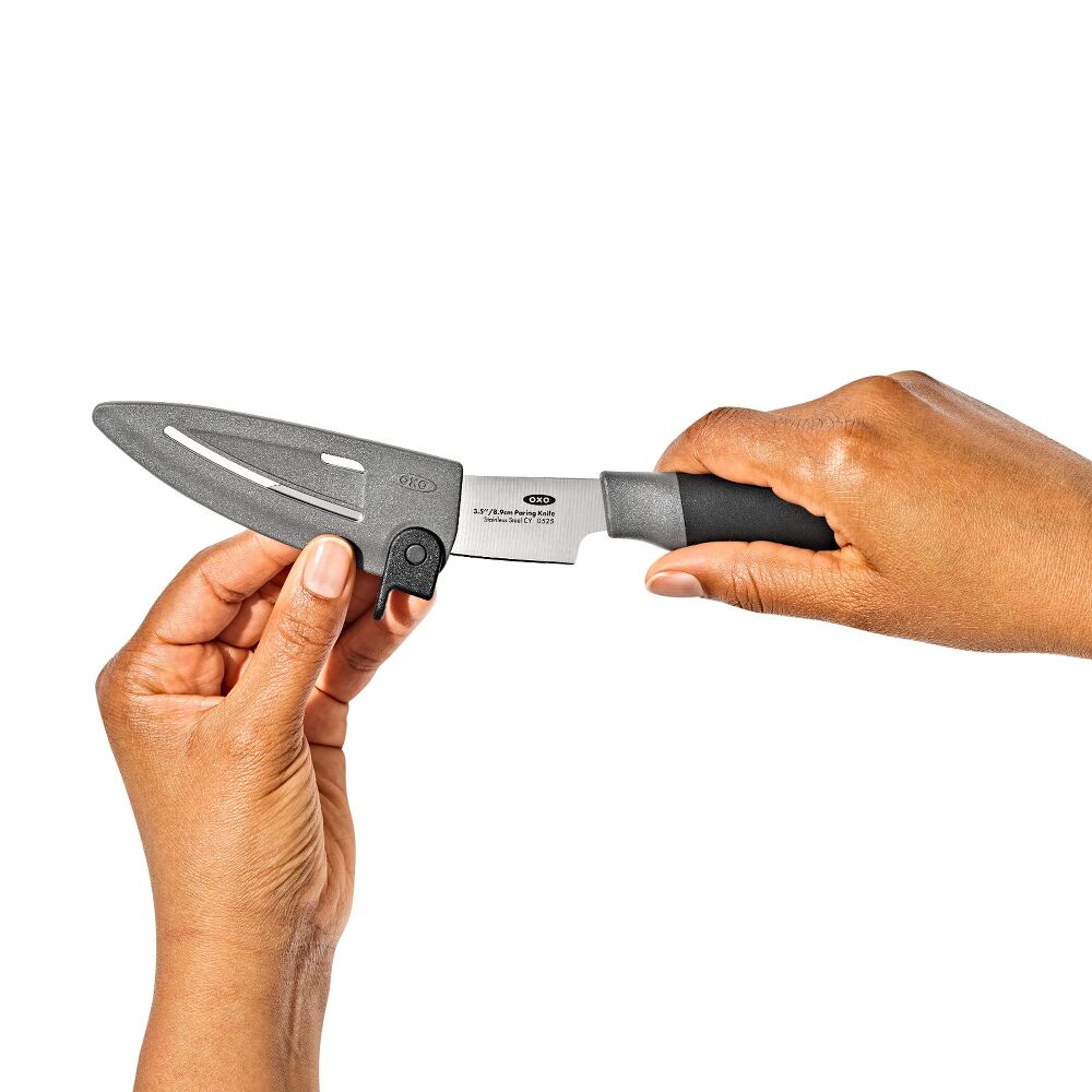3.5 in Paring Knife with Locking Sheath L6