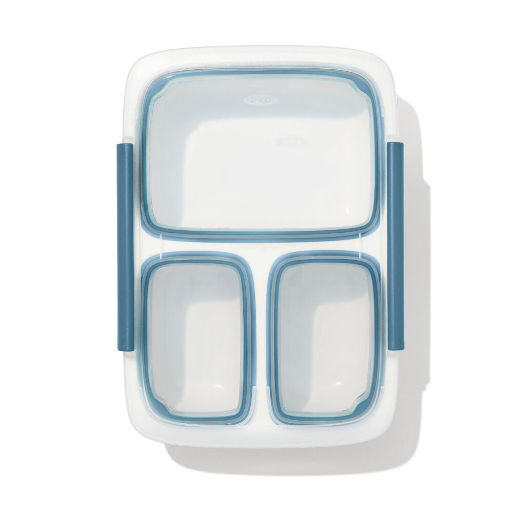 Prep & Go 4.1-Cup Divided Container - Ocean Blue D1