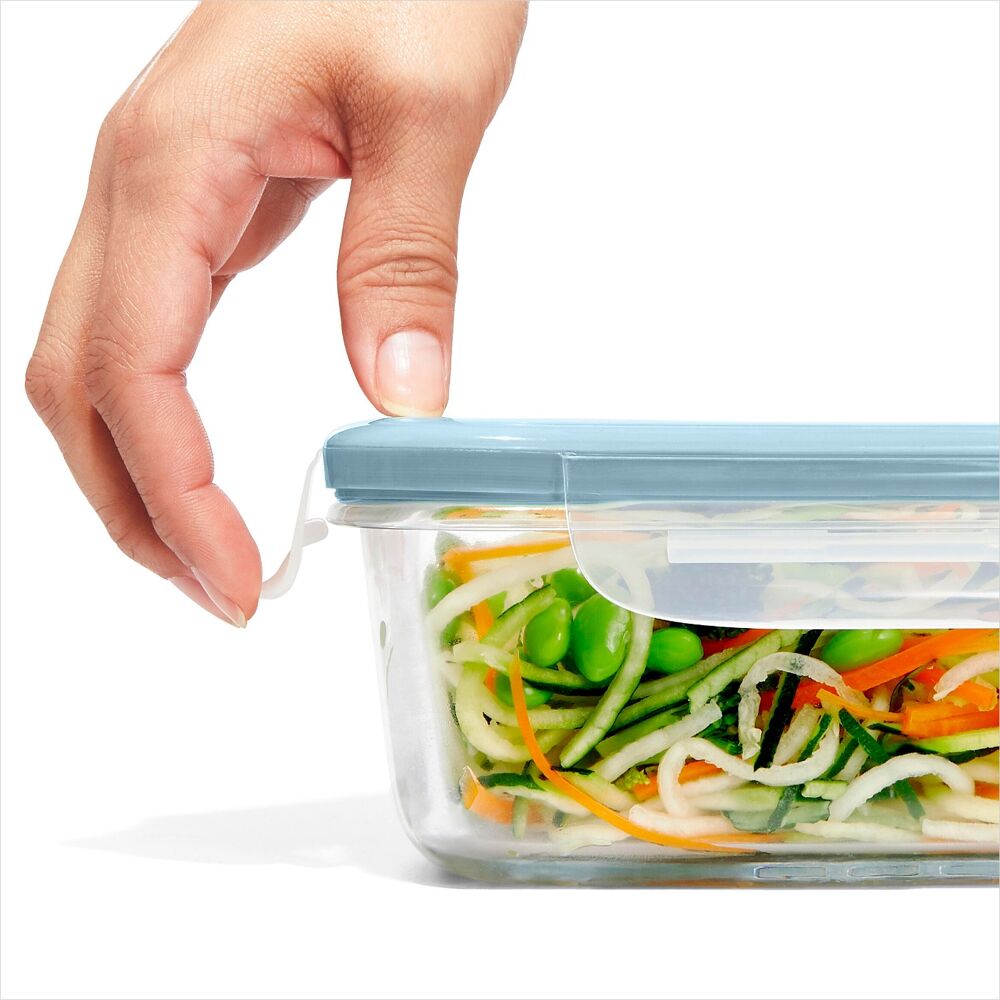 16-Piece Smart Seal Glass Everyday Container Set - Arctic Blue M0