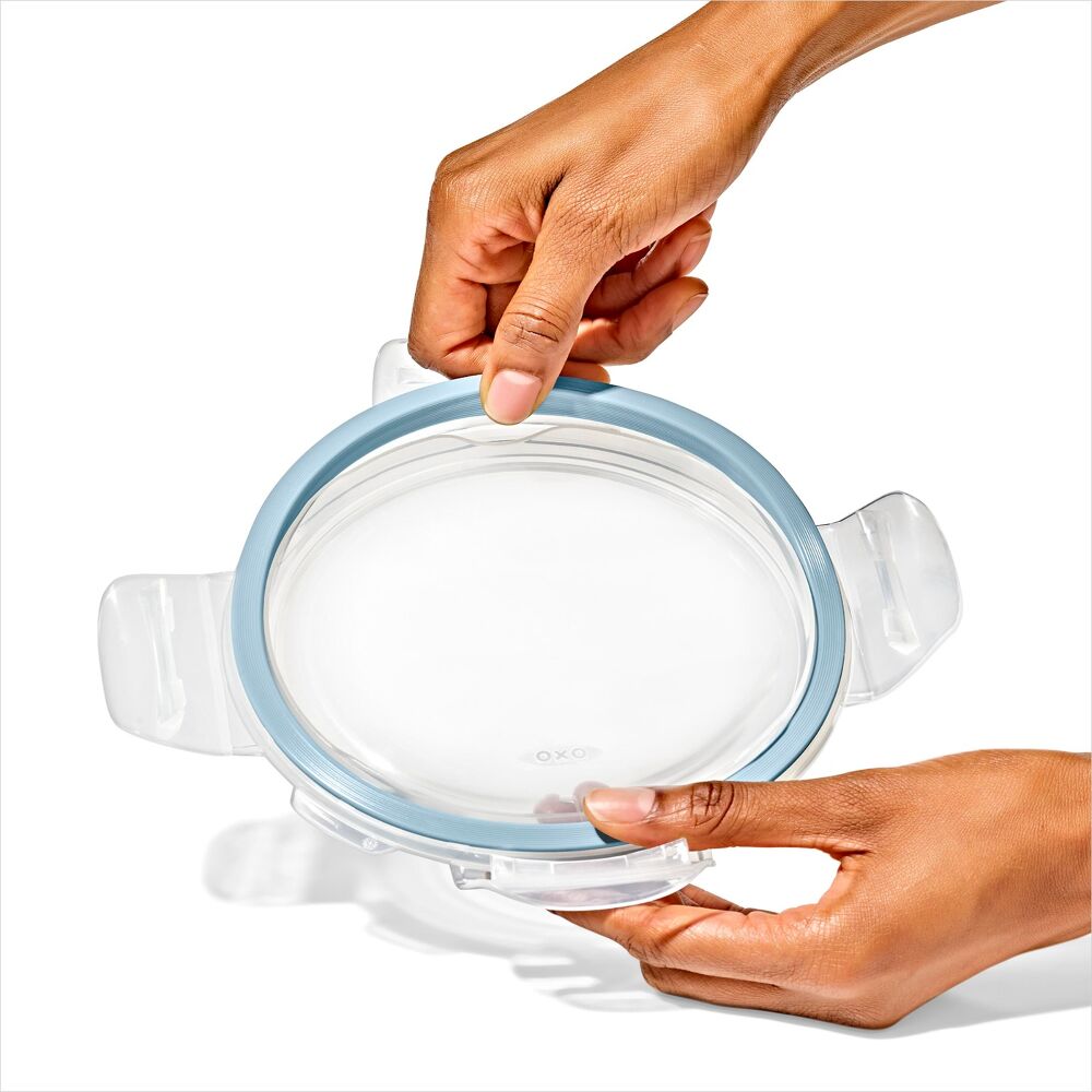 12-Piece Smart Seal Glass Container Set - Arctic Blue H6