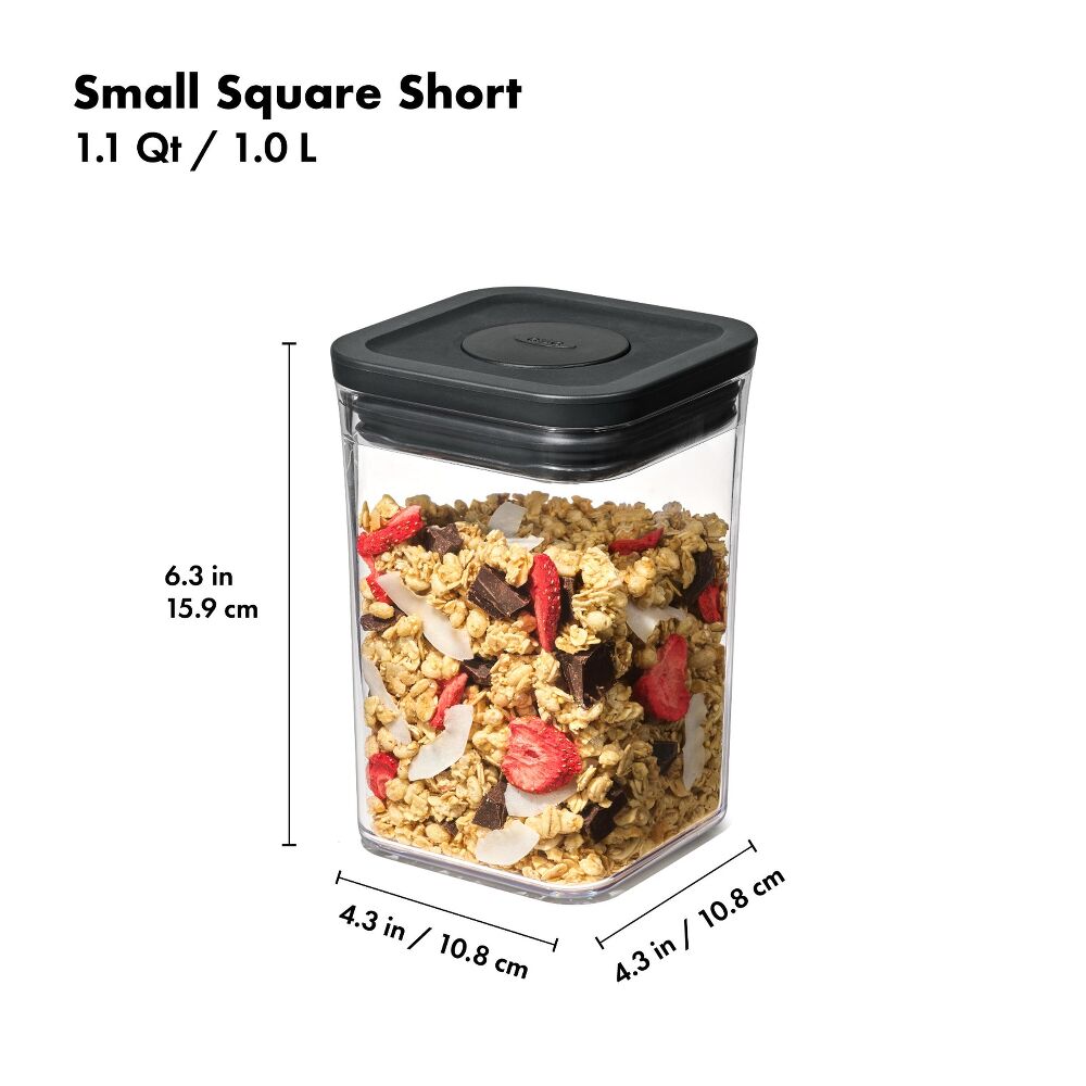 POP Container - Small Square Short (1.1 Qt/1.0 L) Q8