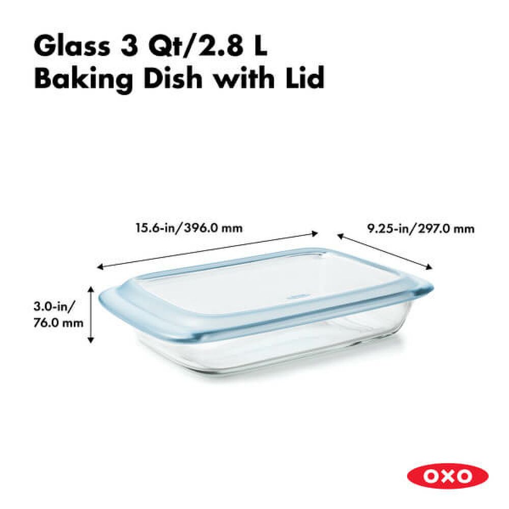 Glass Baking Dish with Lid (3.0 Qt) C5