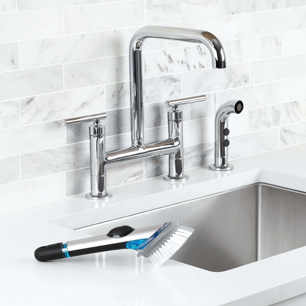 Steel Soap Dispensing Dish Brush Refills R4