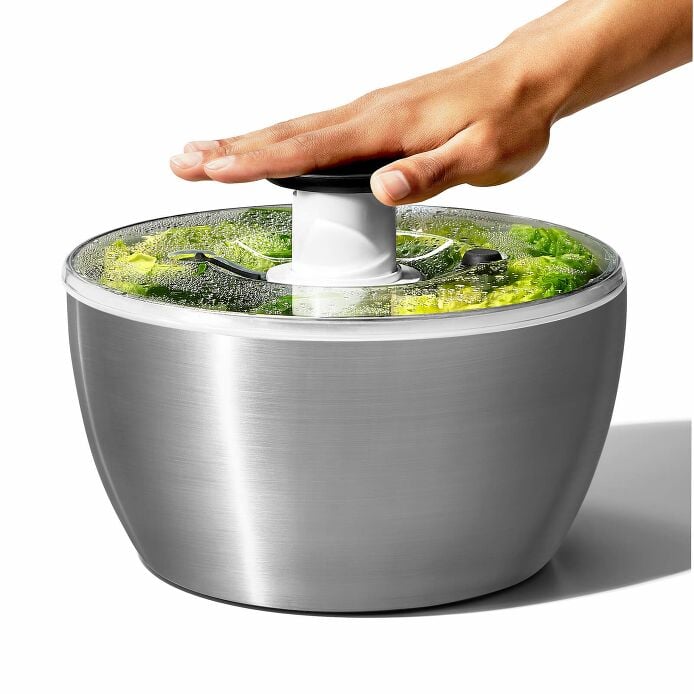 Steel Salad Spinner J8