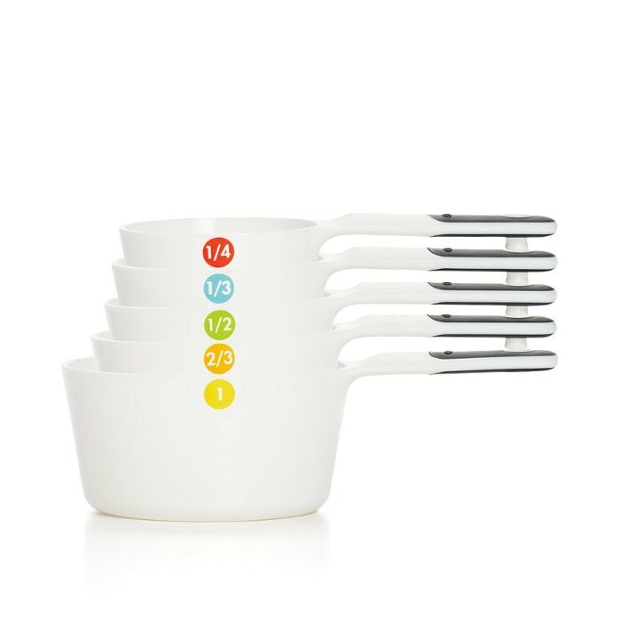 6 Piece Plastic Measuring Cups X3