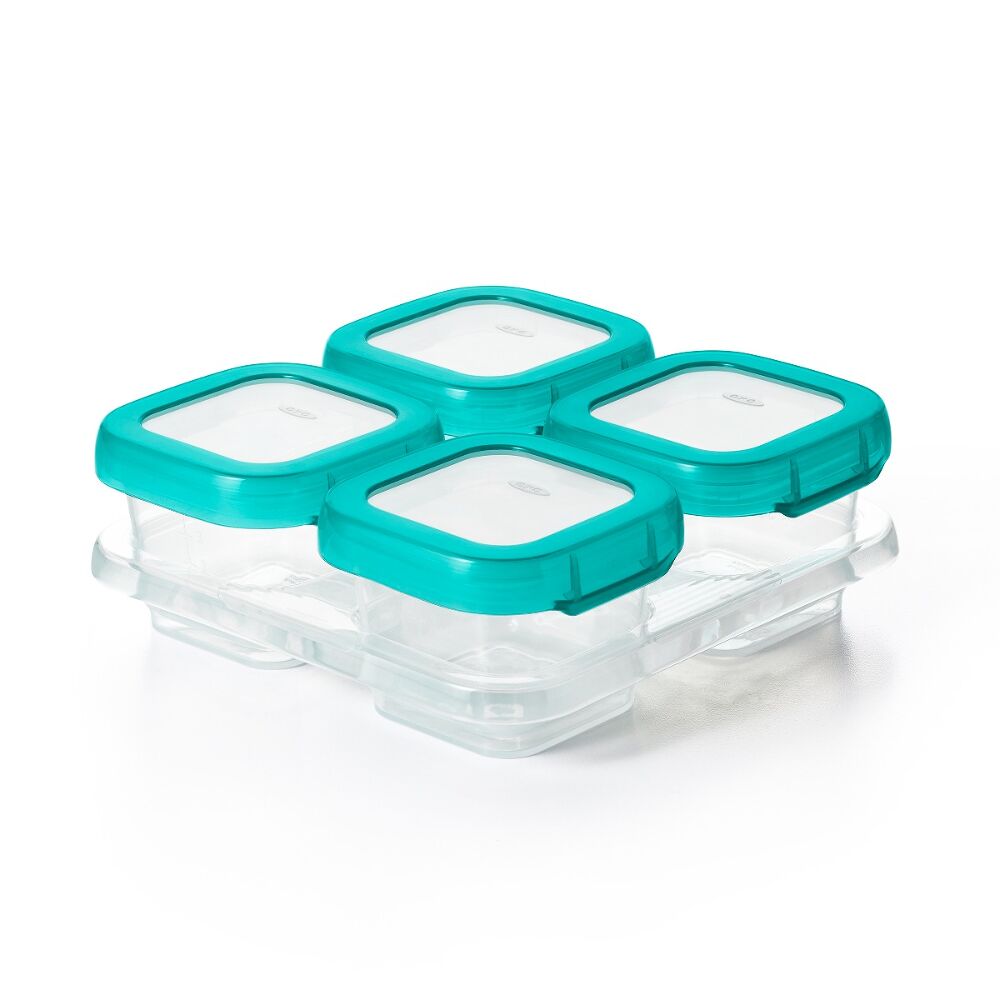 4 oz Baby Blocks™ Plastic Freezer Storage Containers R2
