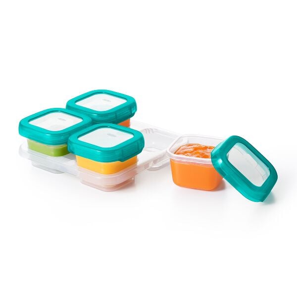 4 oz Baby Blocks™ Plastic Freezer Storage Containers R2
