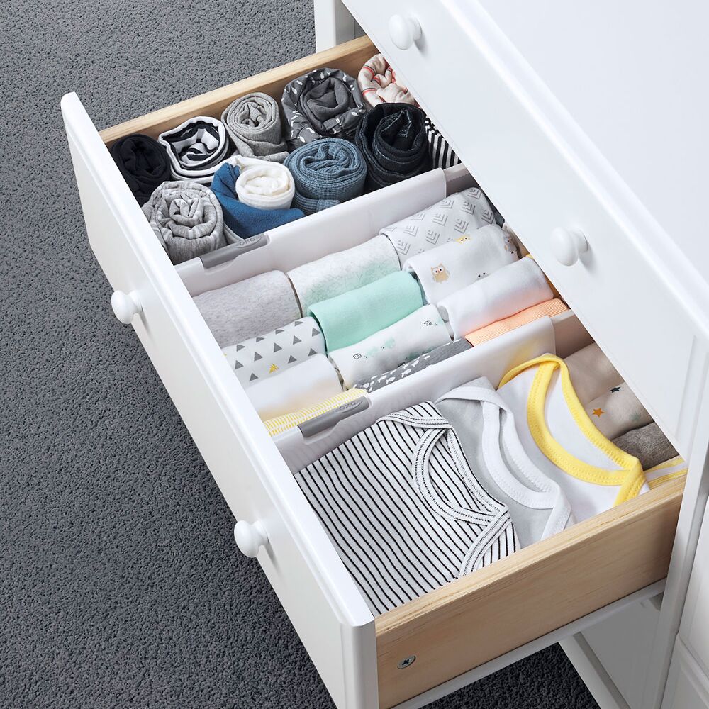 OXO TOT Expandable Dresser Drawer Divider - 4 Pack E9