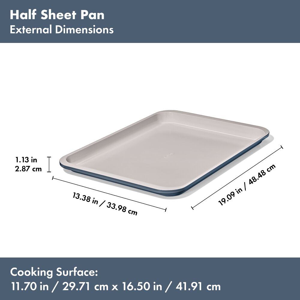 Non-Stick Pro Ceramic Coated Metal Bakeware Half Sheet Pan T6