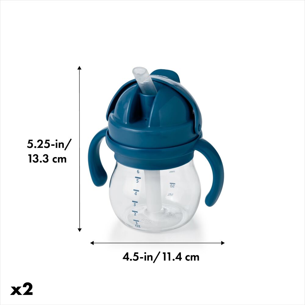 Transitions 6 Oz Straw Cup with Handles Set B8