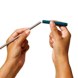 4-Piece Reusable Straw and Brush Set with Case Q6