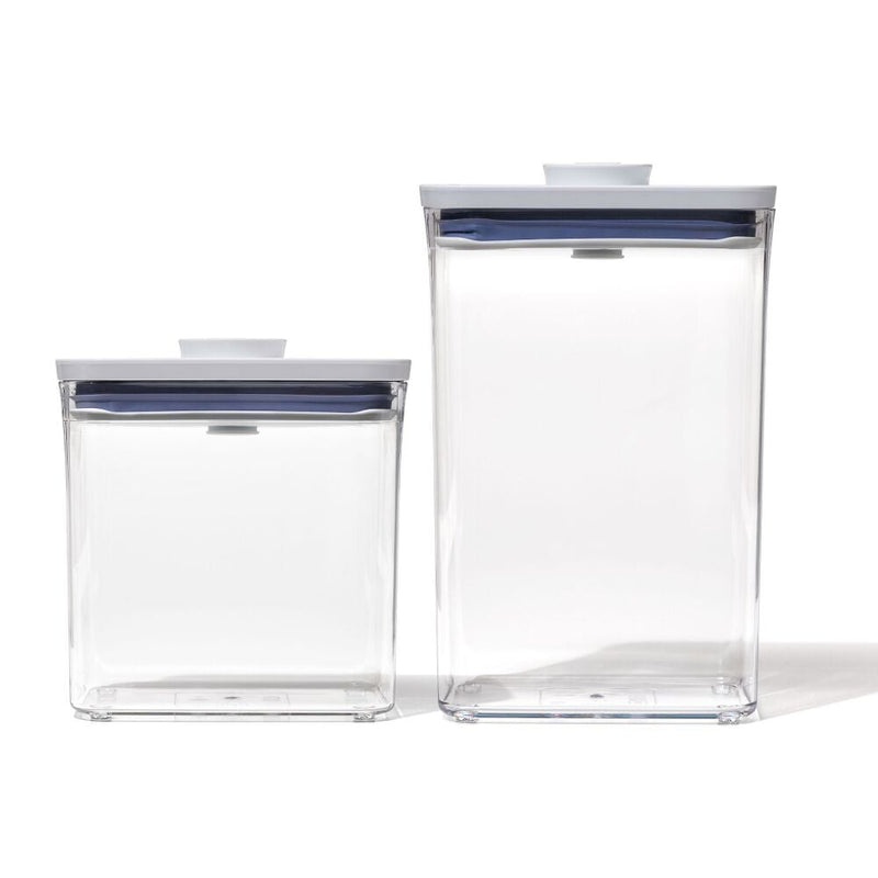 POP Container - Rectangle Medium (2.7 Qt.) & POP Container - Rectangle Short (1.7 Qt.) Bundle W0