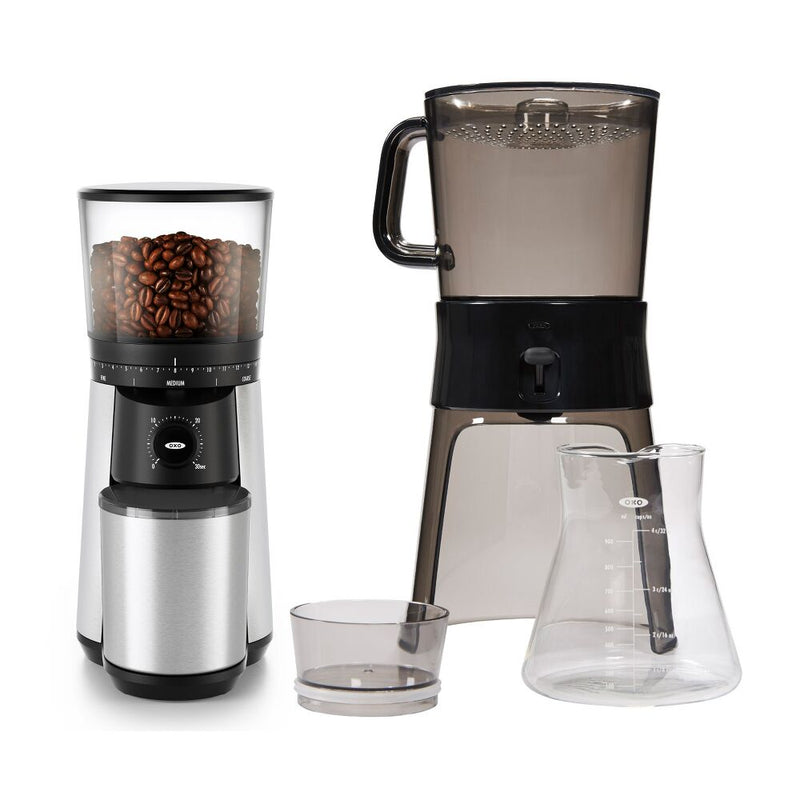 Cold Brew Coffee Maker & Conical Burr Coffee Grinder Bundle T5