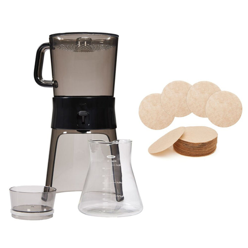 Cold Brew Coffee Maker & Cold Brew Coffee Maker Paper Filters Bundle V3