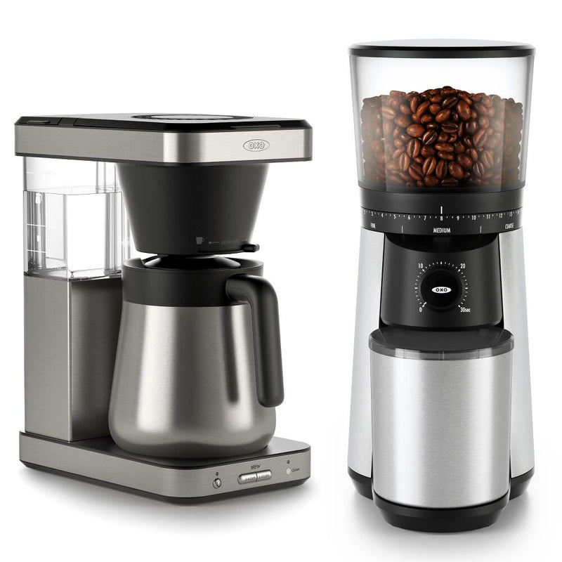 8-Cup Coffee Maker & Conical Burr Coffee Grinder Bundle D6