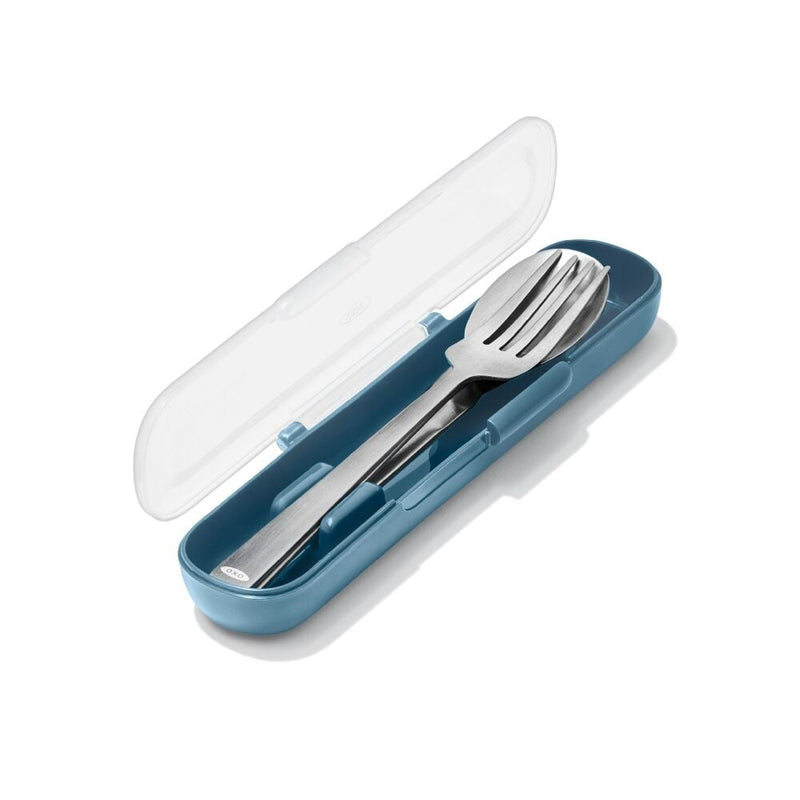Prep & Go Stainless Steel Utensils With Case - Ocean Blue Z4