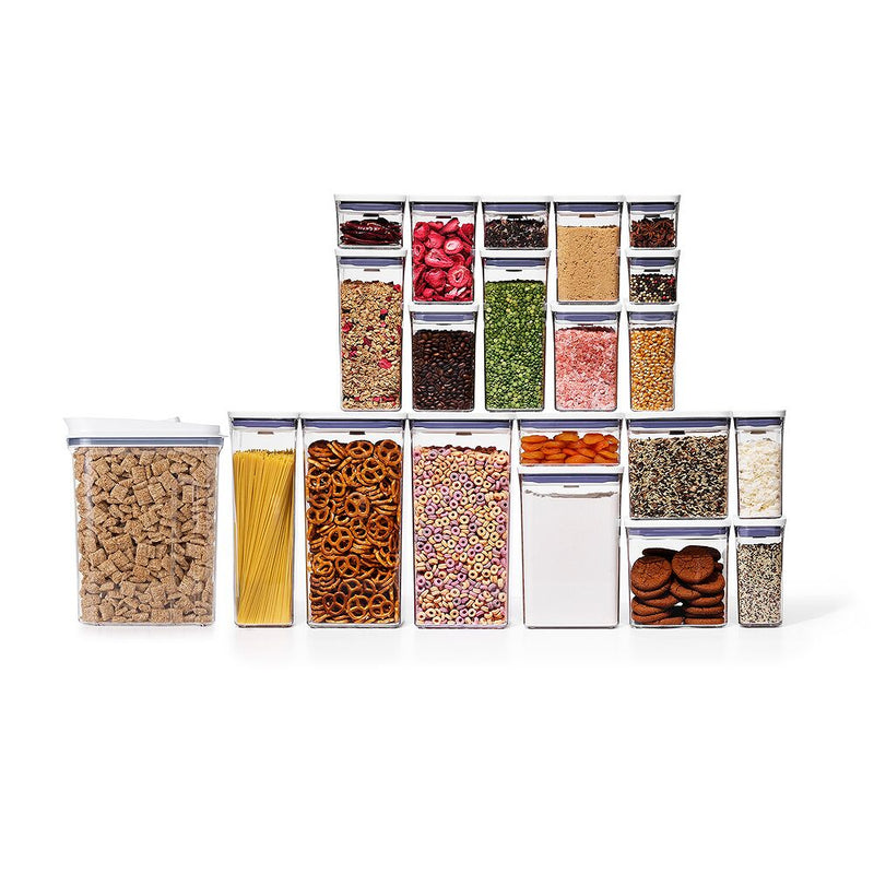 POP Large Cereal Dispenser (4.5 Qt.) & 20-Piece POP Container Set Bundle S8