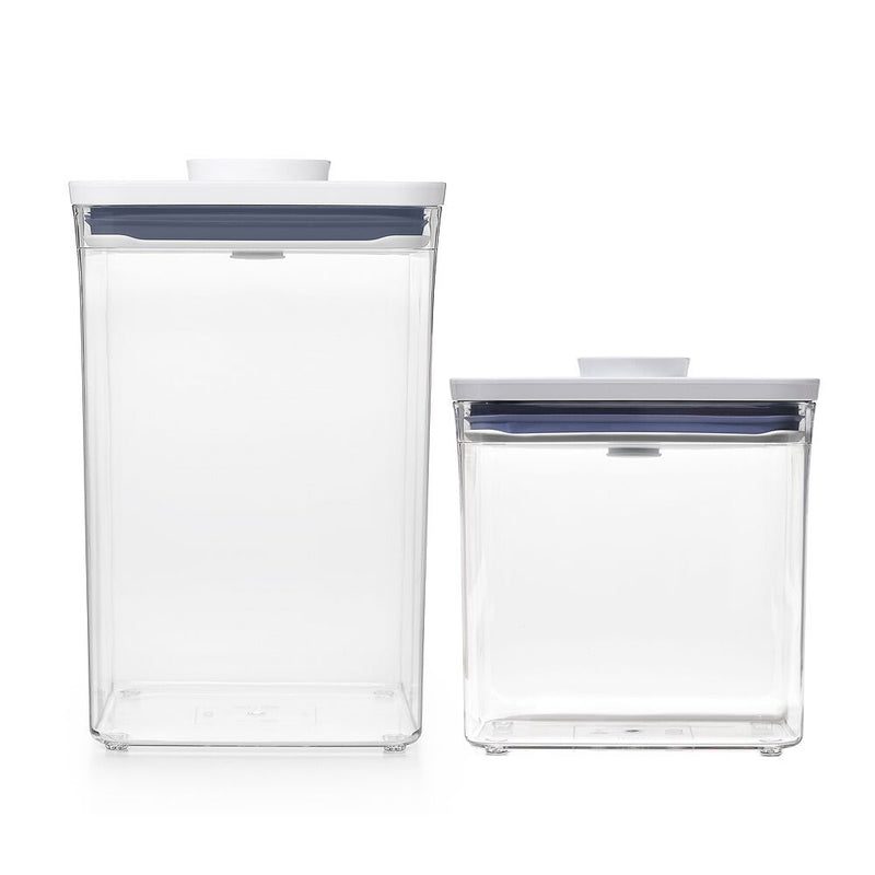 POP Container - Big Square Medium (4.4 Qt.) & POP Container - Rectangle Short (1.7 Qt.) Bundle P1