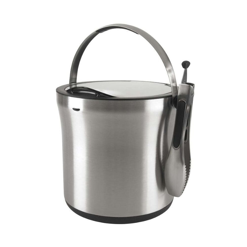 Steel Ice Bucket & Tong Set K6