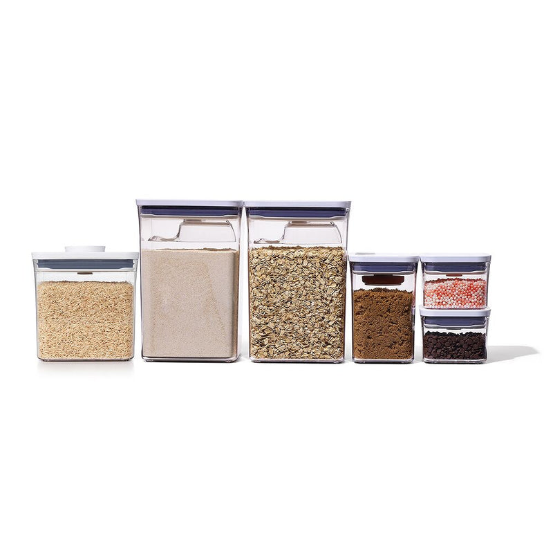 8-Piece POP Container Baking Set & POP Container - Big Square Short (2.8 Qt.) Bundle W8