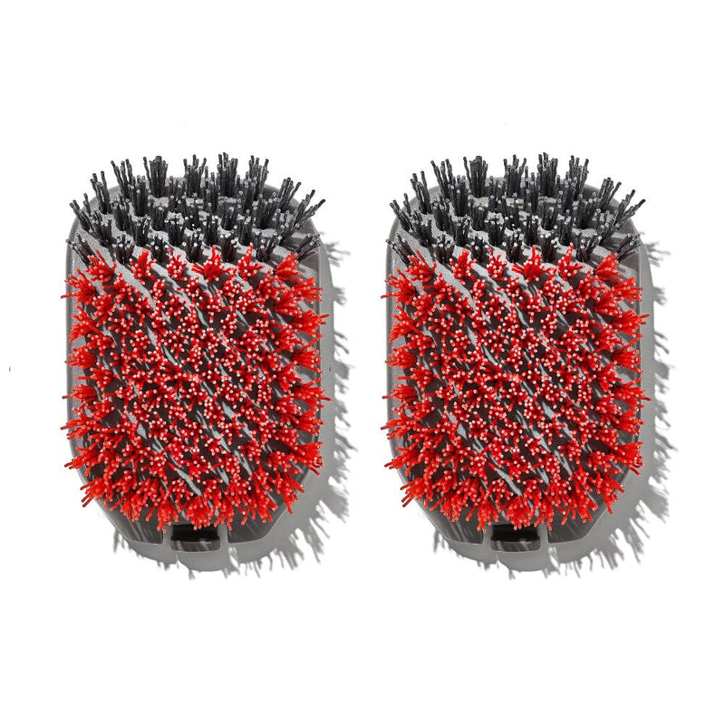 Outdoor Nylon Grill Brush Set of 2 Replacement Heads I6