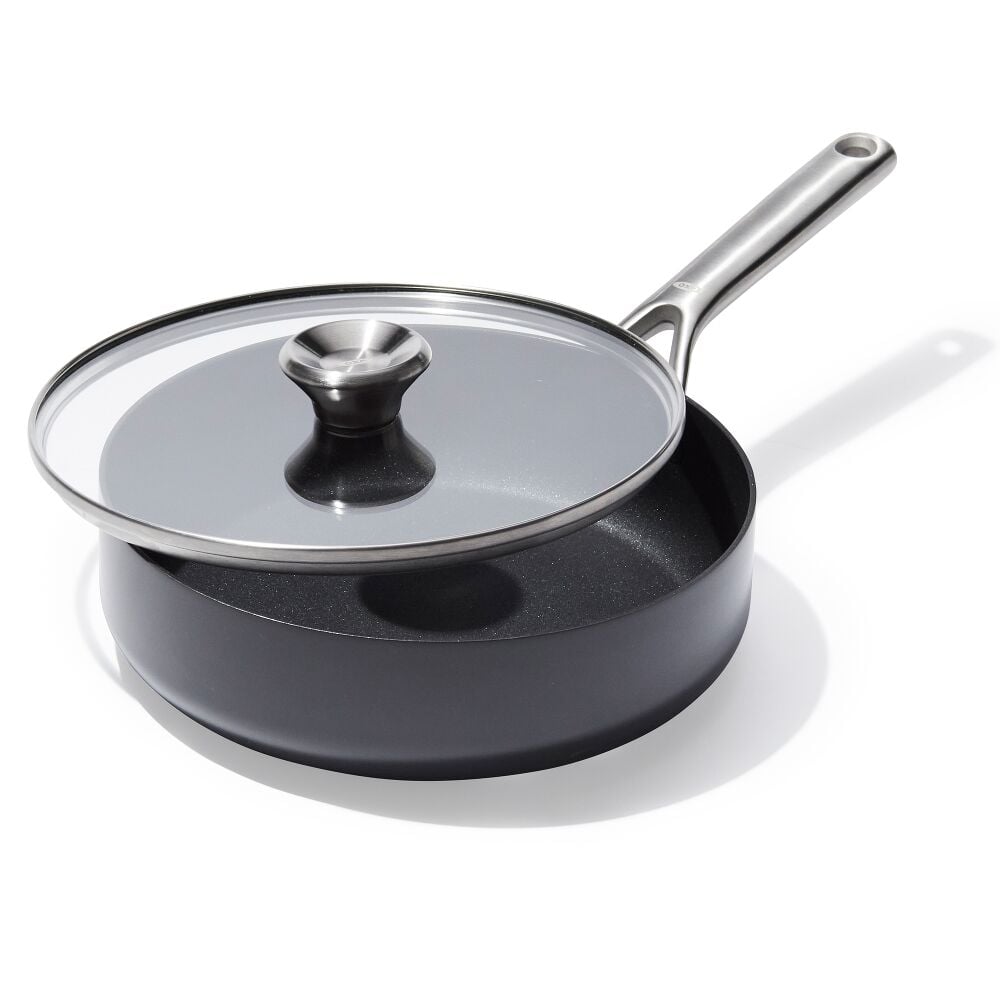 Ceramic Professional Non-Stick 3-Quart Sauté Pan with Lid M0