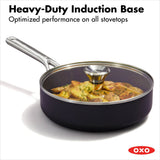 Ceramic Professional Non-Stick 3-Quart Sauté Pan with Lid M0
