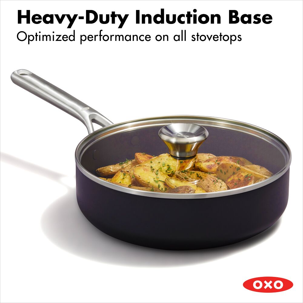 Ceramic Professional Non-Stick 3-Quart Sauté Pan with Lid M0