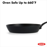 Carbon Steel Obsidian Series 8-Inch Frypan with Silicone Sleeve I8