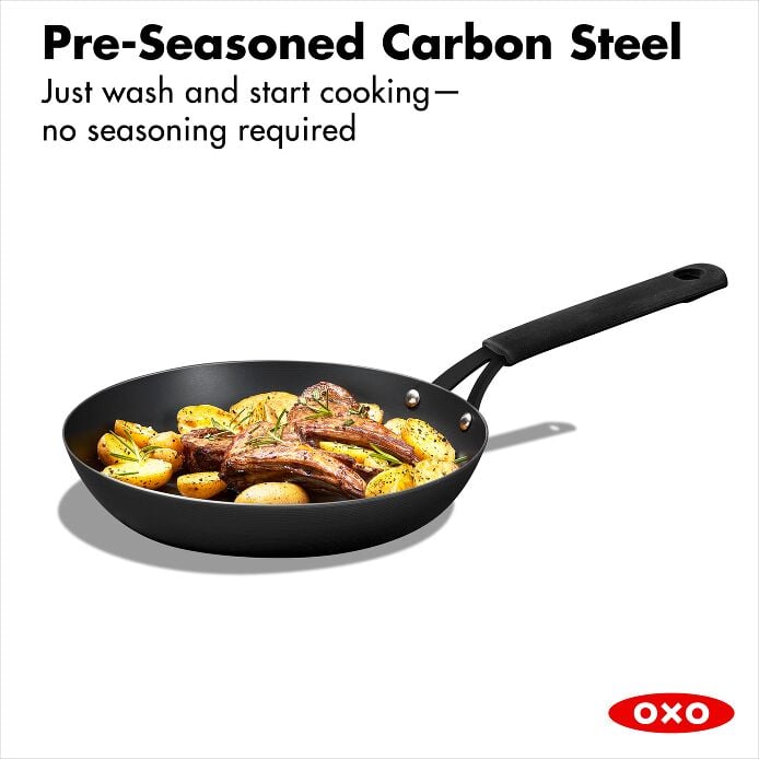 Carbon Steel Obsidian Series 10-Inch Frypan with Silicone Sleeve C9