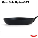 Carbon Steel Obsidian Series 10-Inch Frypan with Silicone Sleeve C9