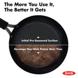 Carbon Steel Obsidian Series 12-Inch Wok with Silicone Sleeve G3