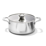 Stainless Steel Mira Series 5.2qt Casserole And Lid D0