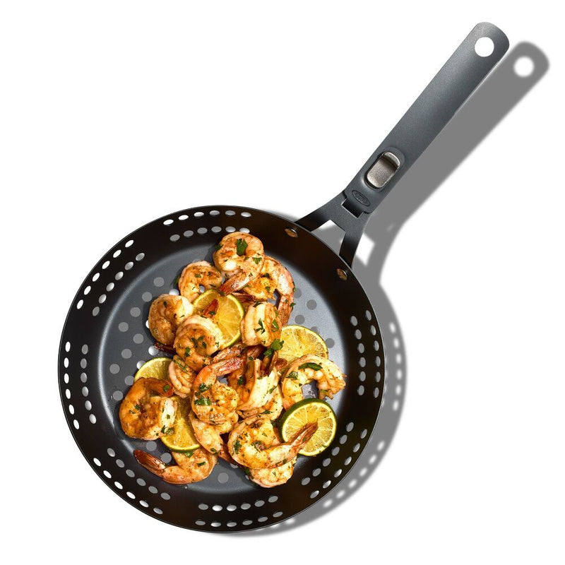 Outdoor 10" Perforated Carbon Steel Pan T2