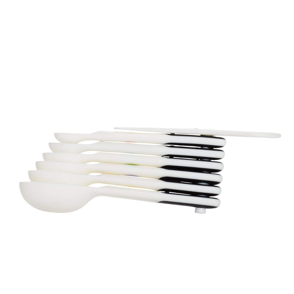 7 Piece Plastic Measuring Spoons - White O3