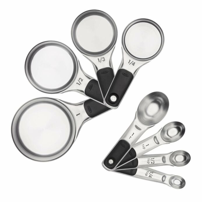 Stainless Steel Measuring Cups and Spoons Set B8