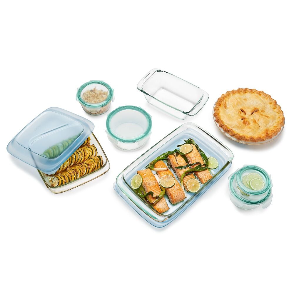 14-Piece Glass Bake, Serve & Store Set J5