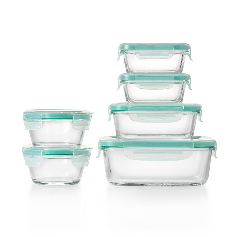 OXO Good Grips 12 Piece Smart Seal Glass Container Set I6