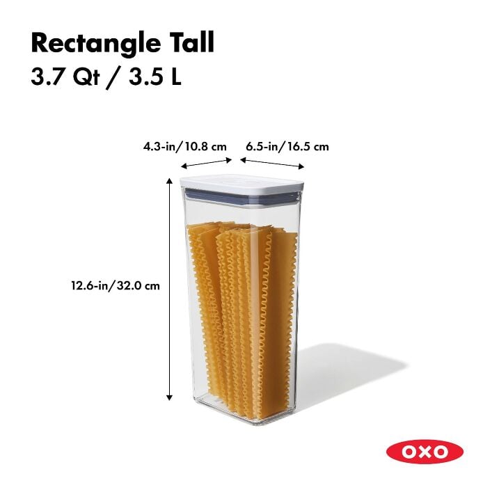 POP Container - Rectangle Tall (3.7 Qt.) X5