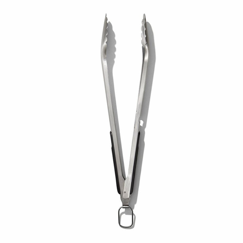 Grilling Tongs with Built-In Bottle Opener Q0