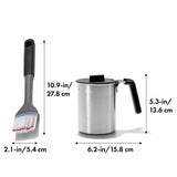 Grilling Basting Pot and Brush Set A9