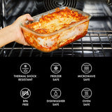 16 Piece Glass Smart Seal Everyday Container Set C9