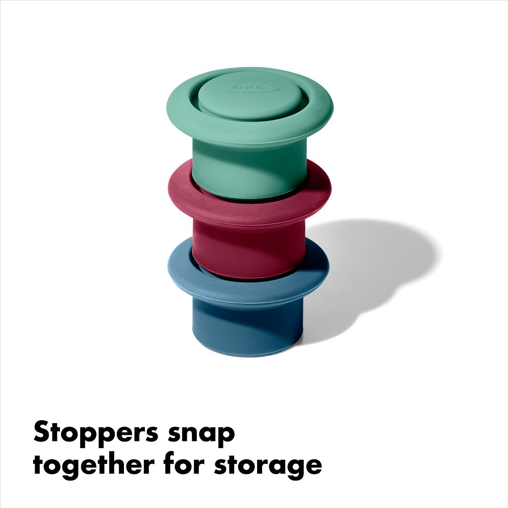 OXO Good Grips Silicone Wine Stoppers R3