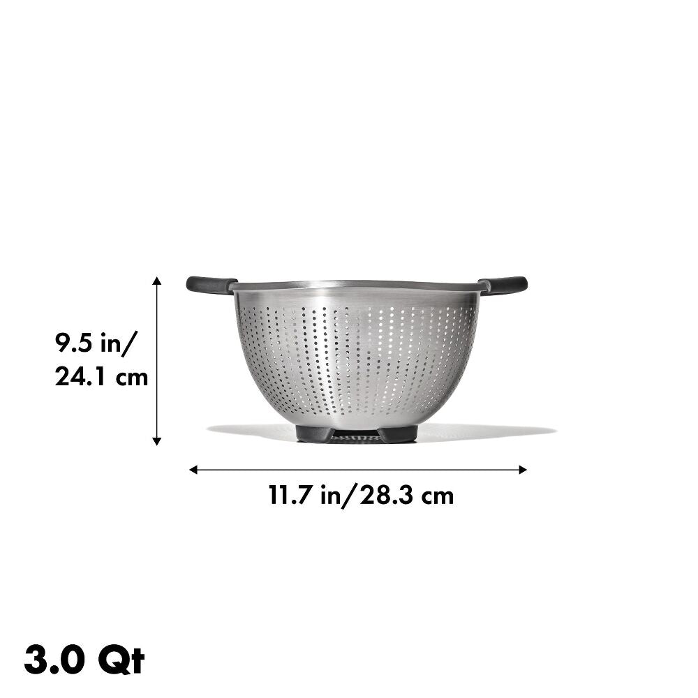 Stainless Steel 3 qt./ 2.8L Colander O5