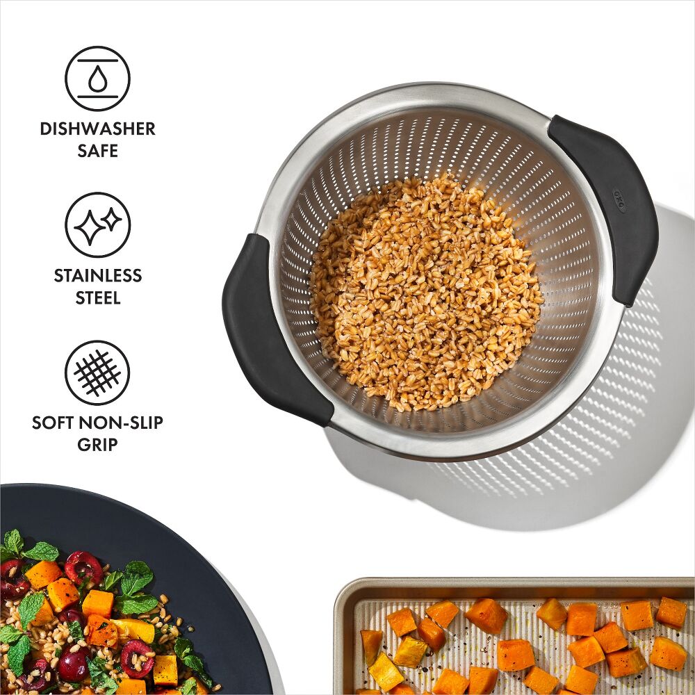 Stainless Steel 3 qt./ 2.8L Colander O5