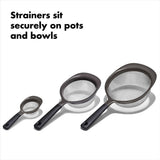 OXO Good Grips 3 Piece Strainer Set V0