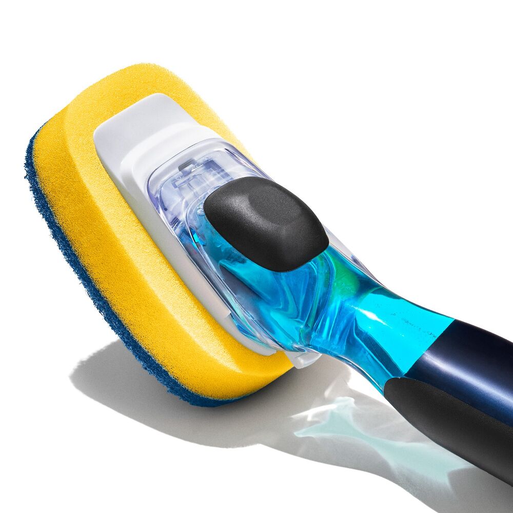 Soap Dispensing Dish Scrub P9