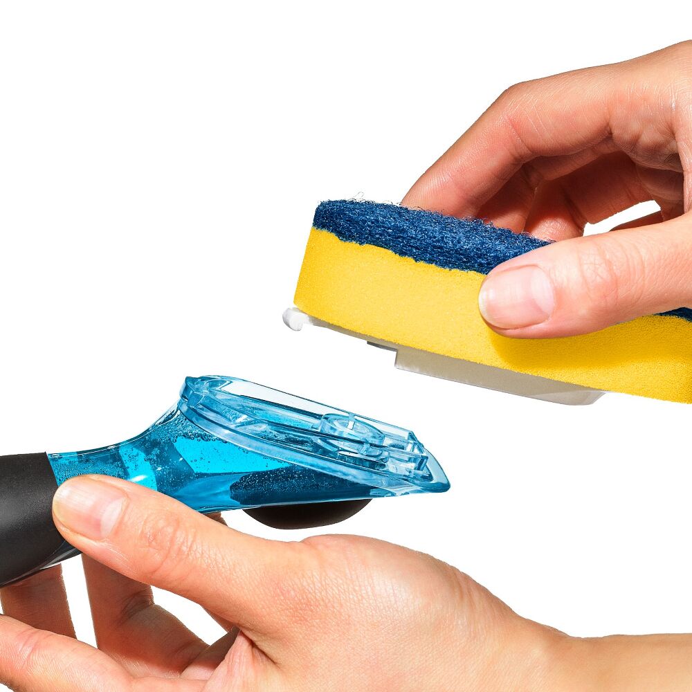 Soap Dispensing Dish Scrub P9