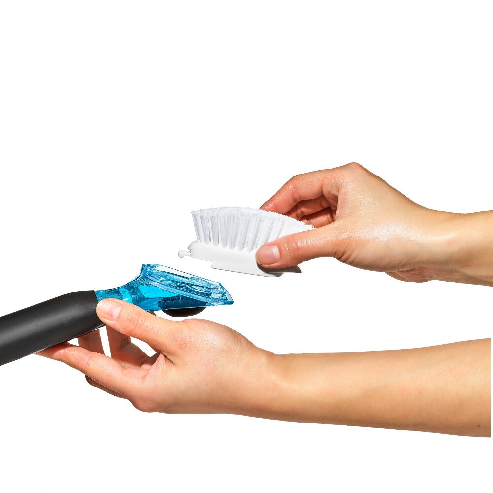 Soap Dispensing Dish Brush Storage Set D1